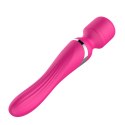 Stymulator-Boss Series-Silicone Dual Massager Pulsator USB 7+7 Function (Pink)