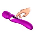 stymulator o podwójnym zastosowaniu.-Silicone Dual Massager USB 7+7 Function Purple