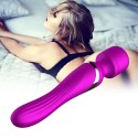 stymulator o podwójnym zastosowaniu.-Silicone Dual Massager USB 7+7 Function Purple