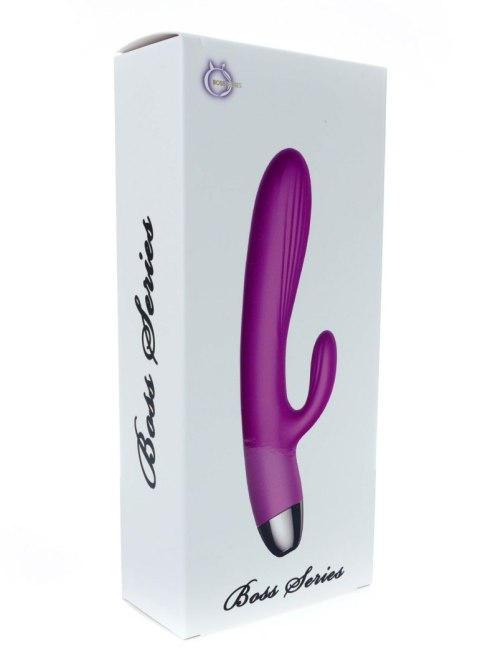 Wibrator-Silicone Vibrator and Pulsator Purple USB 7+7 Function / Heating Wibrator-Silicone Vibrator and Pulsator Purple USB 7+7 Function / Heating