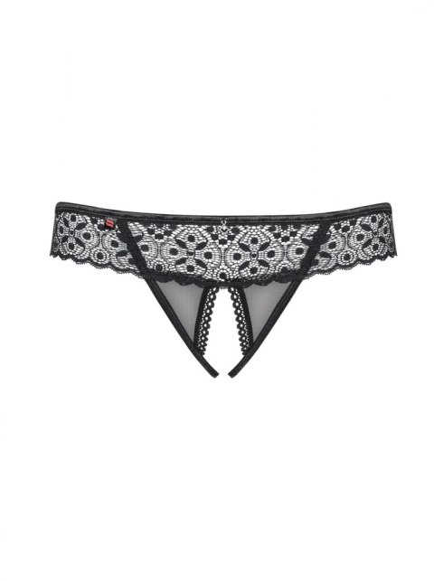 Bielizna-Shibu stringi otwarte czarne S/M Bielizna-Shibu stringi otwarte czarne S/M