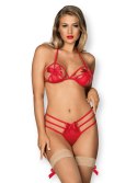 Bielizna-Giftella komplet 2-częściowy czerwony S/M Bielizna-Giftella komplet 2-częściowy czerwony S/M