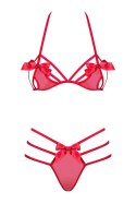 Bielizna-Giftella komplet 2-częściowy czerwony S/M Bielizna-Giftella komplet 2-częściowy czerwony S/M