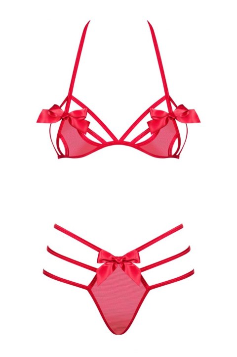 Bielizna-Giftella komplet 2-częściowy czerwony S/M Bielizna-Giftella komplet 2-częściowy czerwony S/M