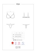 Bielizna-Giftella komplet 2-częściowy czerwony S/M Bielizna-Giftella komplet 2-częściowy czerwony S/M