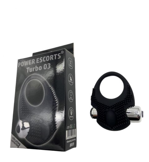 Turbo 03 black vibrating cockring Turbo 03 black vibrating cockring