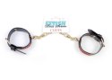 Fetish Boss Series Handcuffs with cristals 3 cm Red Line Fetish Boss Series Handcuffs with cristals 3 cm Red Line
