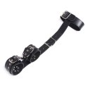 Easy Back Cuffs+Collar Restraint (nero) Easy Back Cuffs+Collar Restraint (nero)