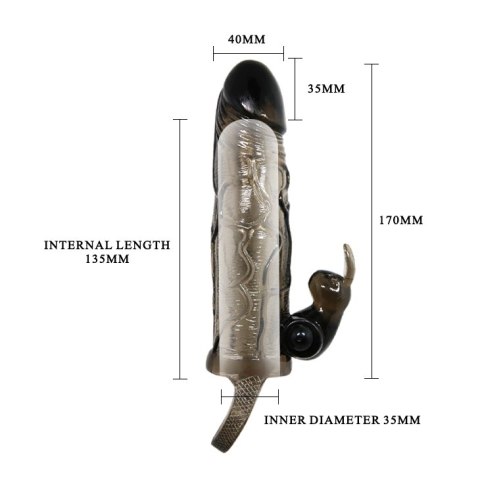 BAILE - BRAVE MAN SMOKE 5,91" MULTI-SPEED vibration BAILE - BRAVE MAN SMOKE 5,91" MULTI-SPEED vibration