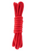 Wiązania-BONDAGE ROPE 3 METER RED Wiązania-BONDAGE ROPE 3 METER RED