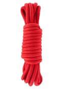 Wiązania-BONDAGE ROPE 5 METER RED Wiązania-BONDAGE ROPE 5 METER RED