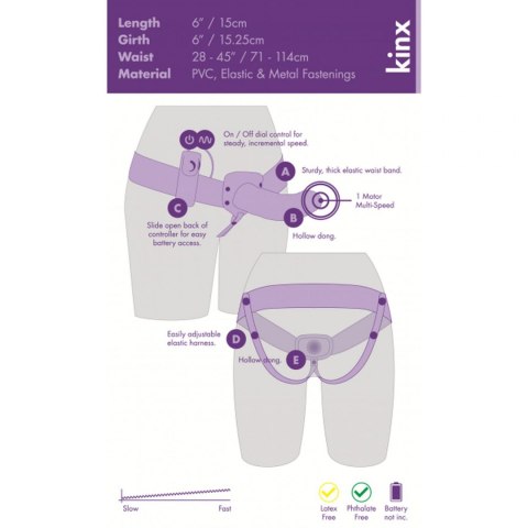 Proteza-The Extender Hollow Vibrating Strap-On Kinx Proteza-The Extender Hollow Vibrating Strap-On Kinx