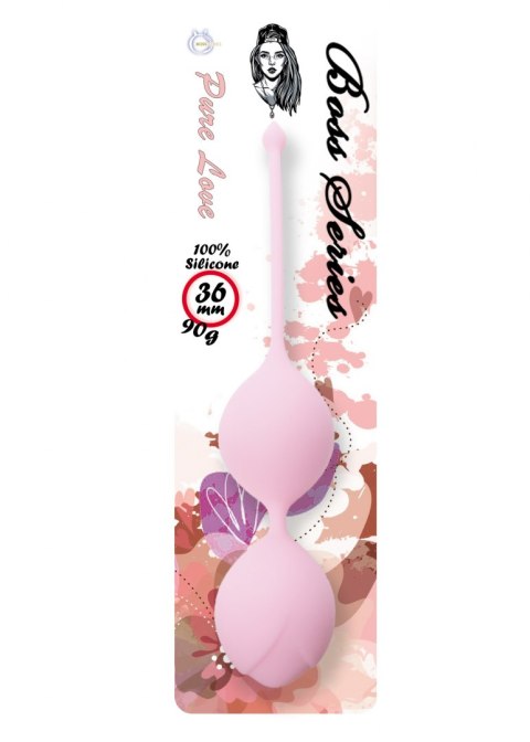 Silicone Kegel Balls 36mm 90g Light Pink - Boss Series Silicone Kegel Balls 36mm 90g Light Pink - Boss Series