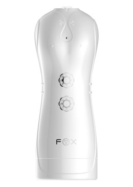 Masturbator-Boss Series-Vibrating and Flashing Masturbation Cup USB 7+7 Function / Talk Mode (White)