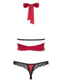 Bielizna-Sensuelia komplet 2-częściowy czerwony L/XL Bielizna-Sensuelia komplet 2-częściowy czerwony L/XL