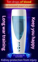 Masturbator-Vibrating, Rotating and Flashing Masturbation USB 10+10 Function / Talk Mode