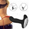 Wibrator-Silicone Massager USB 7 Function + Pulsator / Heating BLACK