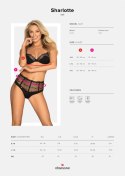 Bielizna-Sharlotte komplet 2-częściowy czarny L/XL Bielizna-Sharlotte komplet 2-częściowy czarny L/XL