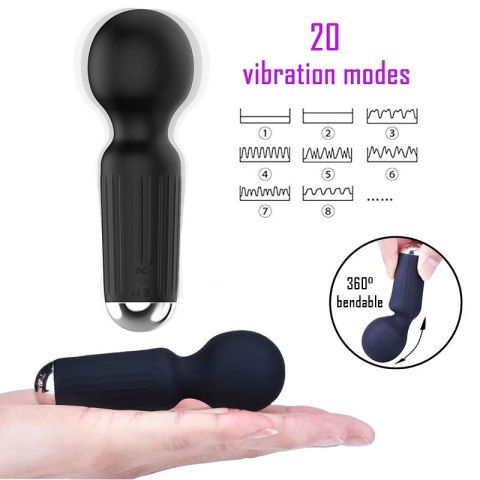 Stymulator-Rechargeable Mini Masager USB 20 Functions - Blue Stymulator-Rechargeable Mini Masager USB 20 Functions - Blue