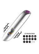 Stymulator-Rechargeable Powerful Bullet Vibrator USB 20 Functions - Matt Black