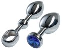 MALESATION Alu-Plug with handle & crystal large, chrome MALESATION Alu-Plug with handle & crystal large, chrome