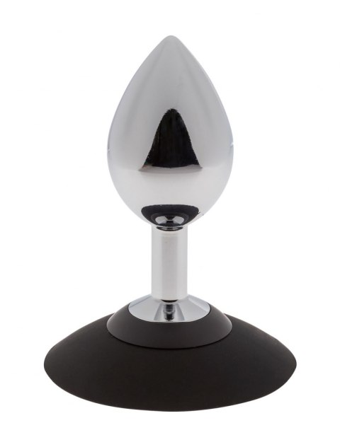 MALESATION Alu-Plug with suction cup large, chrome MALESATION Alu-Plug with suction cup large, chrome