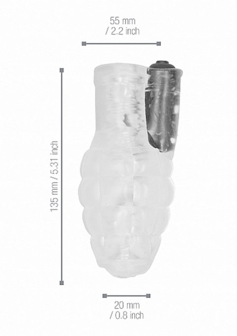 No.22 - Stroker - with vibrating bullet - Translucent No.22 - Stroker - with vibrating bullet - Translucent