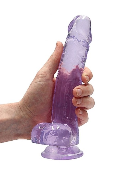 8" / 20 cm Realistic Dildo With Balls - Purple 8" / 20 cm Realistic Dildo With Balls - Purple