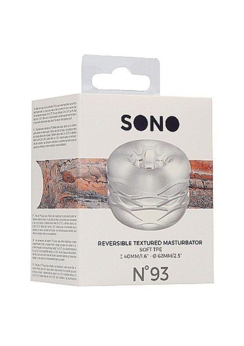N0. 93 - Reversible Masturbator and Bumper - Transparent N0. 93 - Reversible Masturbator and Bumper - Transparent