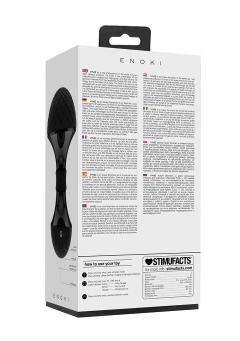 Enoki - Bendable Massager - Black Enoki - Bendable Massager - Black
