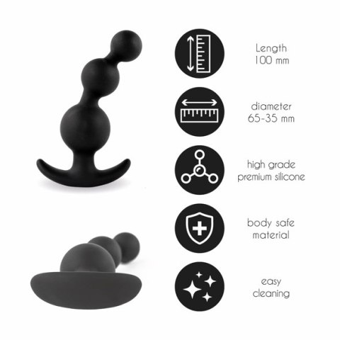 FeelzToys - Plugz Butt Plug Black Nr. 4 FeelzToys - Plugz Butt Plug Black Nr. 4