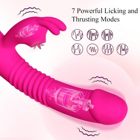 Cichy,podgrzewany wibrator- Silicone Vibrator USB 7 Powerful Licking and Thrusting Modes Cichy,podgrzewany wibrator- Silicone Vibrator USB 7 Powerful Licking and Thrusting Modes