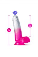 B YOURS SUGAR MAGNOLIA 7 INCH DILDO FUCHSIA