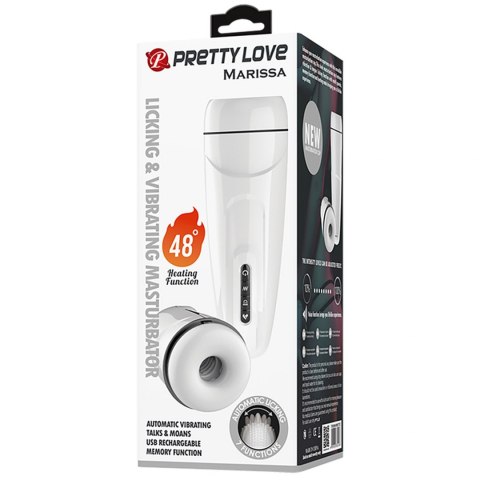 PRETTY LOVE - MARISSA, 12 vibration functions Heating temperature up to 48℃ Sex talk Memory function 7 licking modes PRETTY LOVE - MARISSA, 12 vibration functions Heating temperature up to 48℃ Sex talk Memory function 7 licking modes