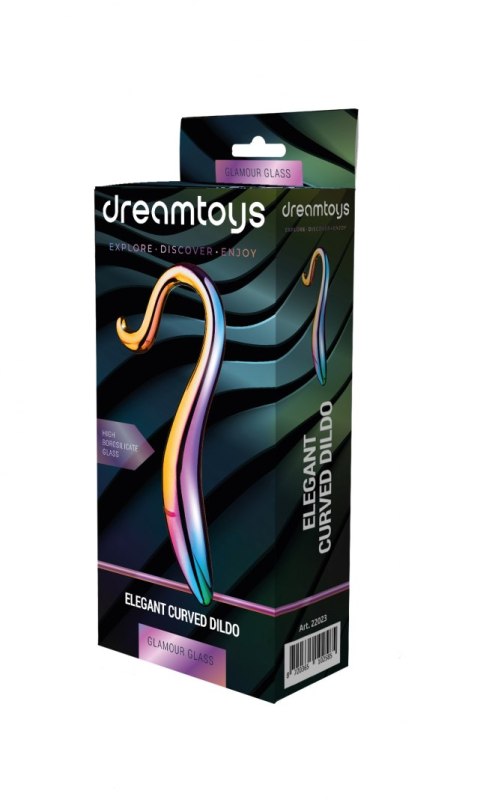GLAMOUR GLASS ELEGANT CURVED DILDO GLAMOUR GLASS ELEGANT CURVED DILDO
