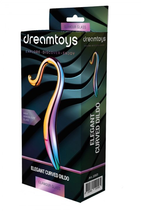 GLAMOUR GLASS ELEGANT CURVED DILDO GLAMOUR GLASS ELEGANT CURVED DILDO