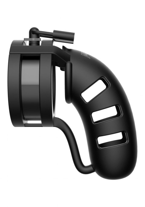 Model 19 - Chastity - 4.5"" - Sil Cage Ballsplitter - Black Model 19 - Chastity - 4.5"" - Sil Cage Ballsplitter - Black