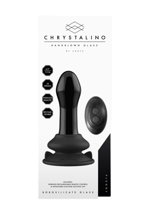 Pluggy - With Suction Cup and Remote - 10 Speed - Black