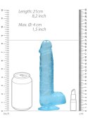 Realistic Dildo with Balls - 8""/ 21 cm