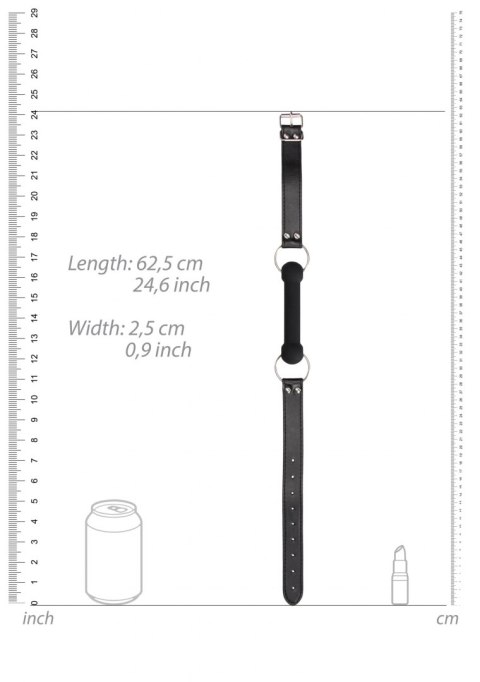 Silicone Bit Gag - With Adjustable Bonded Leather Straps Silicone Bit Gag - With Adjustable Bonded Leather Straps
