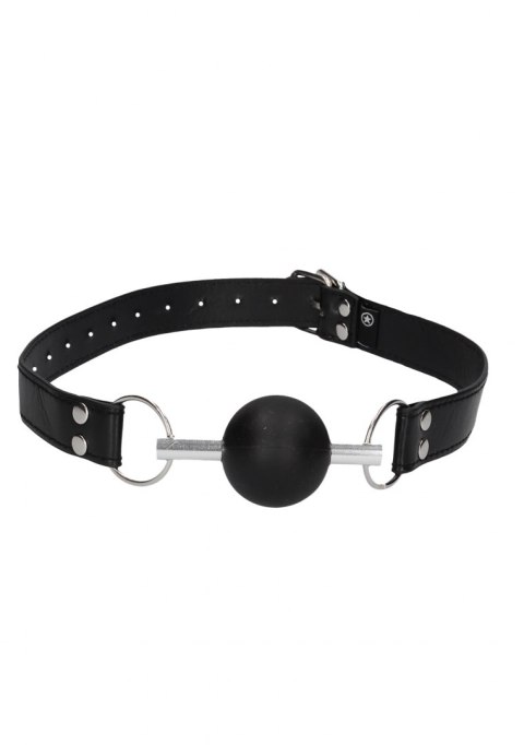 Solid Ball Gag - With Bonded Leather Straps Solid Ball Gag - With Bonded Leather Straps