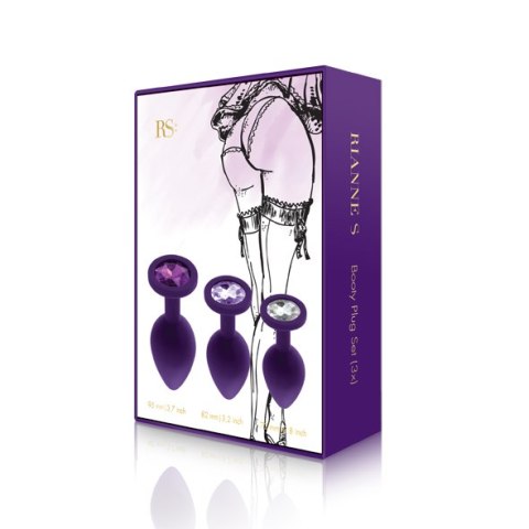 RS - Soiree - Booty Plug Original Set 3x Purple RS - Soiree - Booty Plug Original Set 3x Purple