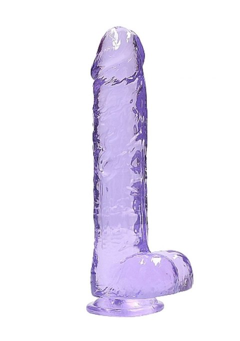 9" / 23 cm Realistic Dildo With Balls - Purple